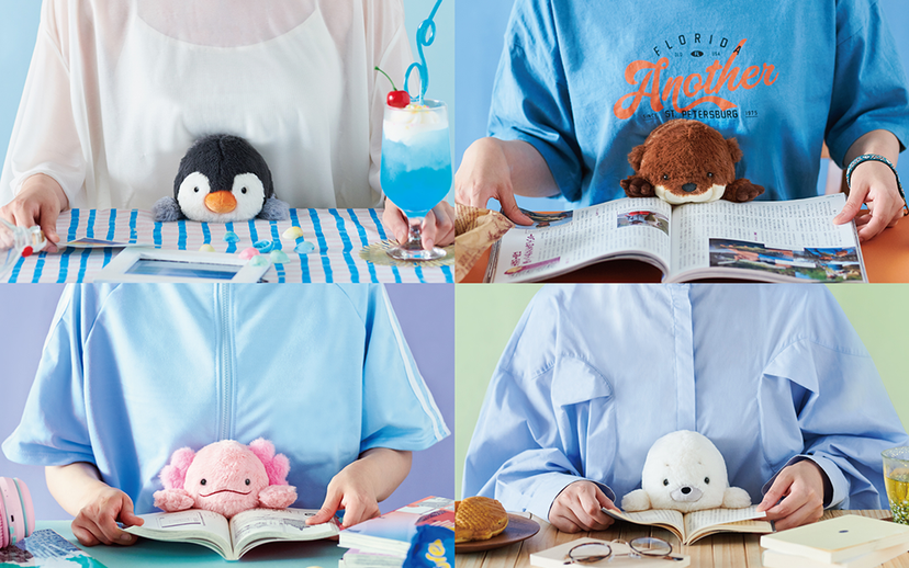 ふんばるず Posture Pal (Regular) Penguin / Seal / Otter / Axolotl / 4 kinds Set