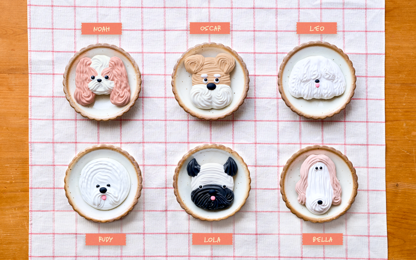 [Shipping is scheduled to begin sequentially from late June] Pâtissticker Meringue Dogs Series