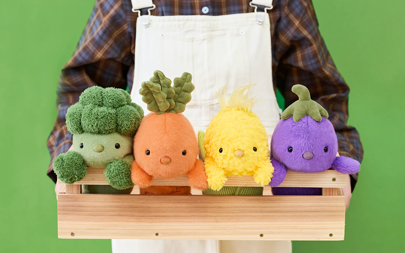 【Shipping is scheduled to begin sequentially from late October】Posture Pal Funbarus (Regular) Carrot / Broccoli / Corn / Eggplant