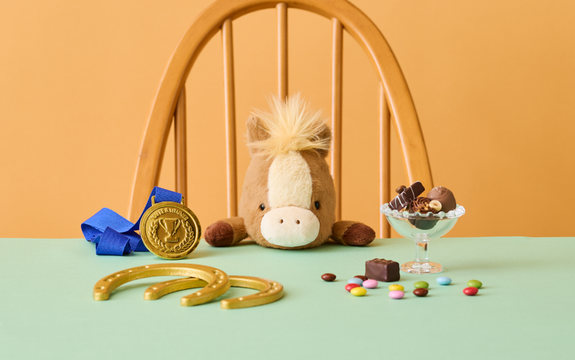 Funbarus Posture Pal (Regular) Horse - Brown / White -