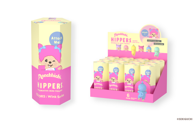 【Shipping is scheduled to begin sequentially from late July】 HIPPERS Monchhichi COLORS:Wink Series