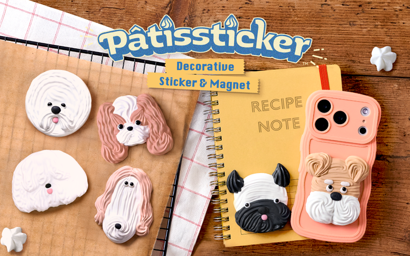 [Shipping is scheduled to begin sequentially from late June] Pâtissticker Meringue Dogs Series